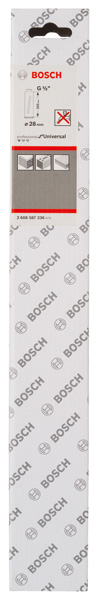 BOSCH Diamanttrockenbohrkrone G 1/2-Zoll, Standard for Universal, 28mm, 350mm, 3, 7mm BOSCH Diamanttrockenbohrkrone G 1/2-Zoll, Standard for Universal, 28mm, 350mm, 3, 7mm