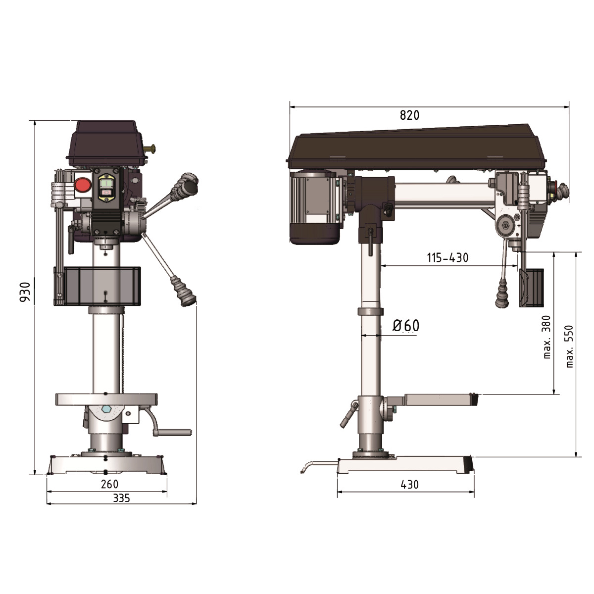 Optimum Radialbohrmaschine OPTIdrill RB 6T Optimum Radialbohrmaschine OPTIdrill RB 6T