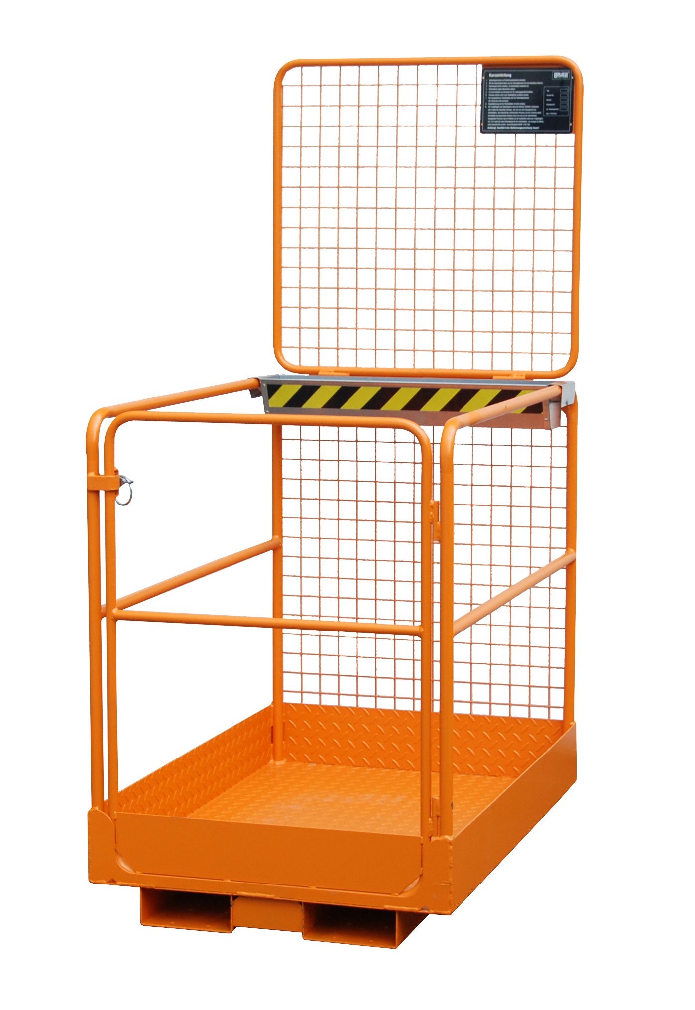 BAUER Sicherheitskorb SIKO/L, lackiert, RAL 2000 Gelborange