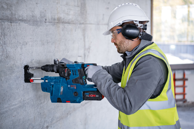 BOSCH Akku-Bohrhammer mit SDS plus GBH 18V-28 CF, L-BOXX 238, L-BOXX-Einlage