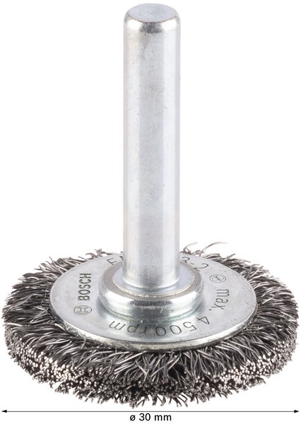 BOSCH PRO Metal clean Scheibenbürste, gerader Schaft, 30 x 0,2 mm BOSCH PRO Metal clean Scheibenbürste, gerader Schaft, 30 x 0,2 mm