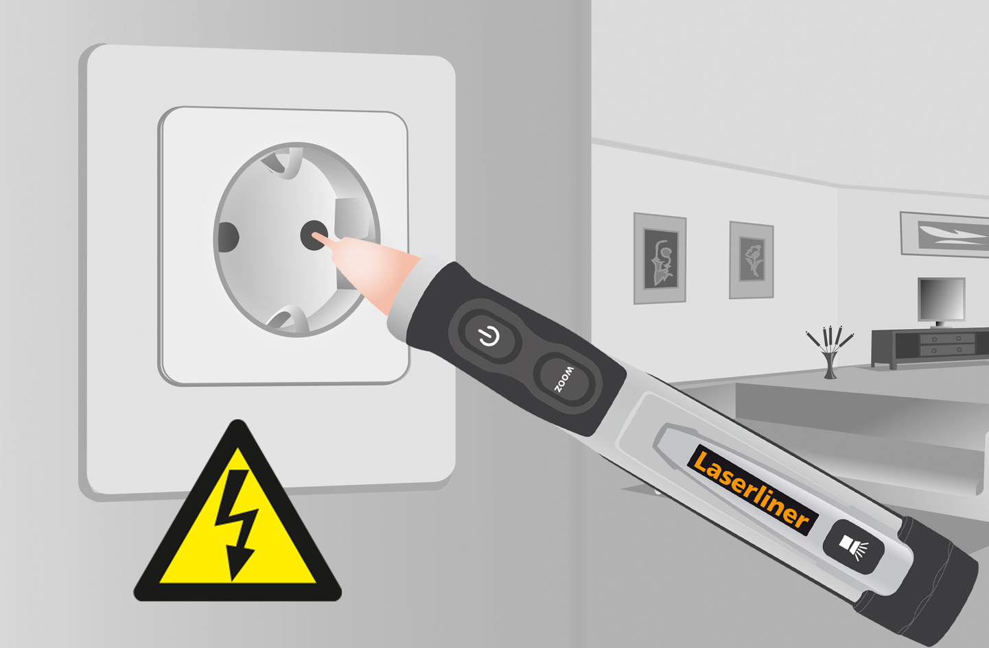 LASERLINER Spannungsprüfer ActiveFinder XP