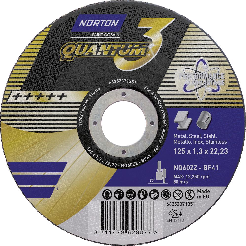NORTON Trennscheibe Quantum3 125x1,3 T41 NORTON Trennscheibe Quantum3 125x1,3 T41