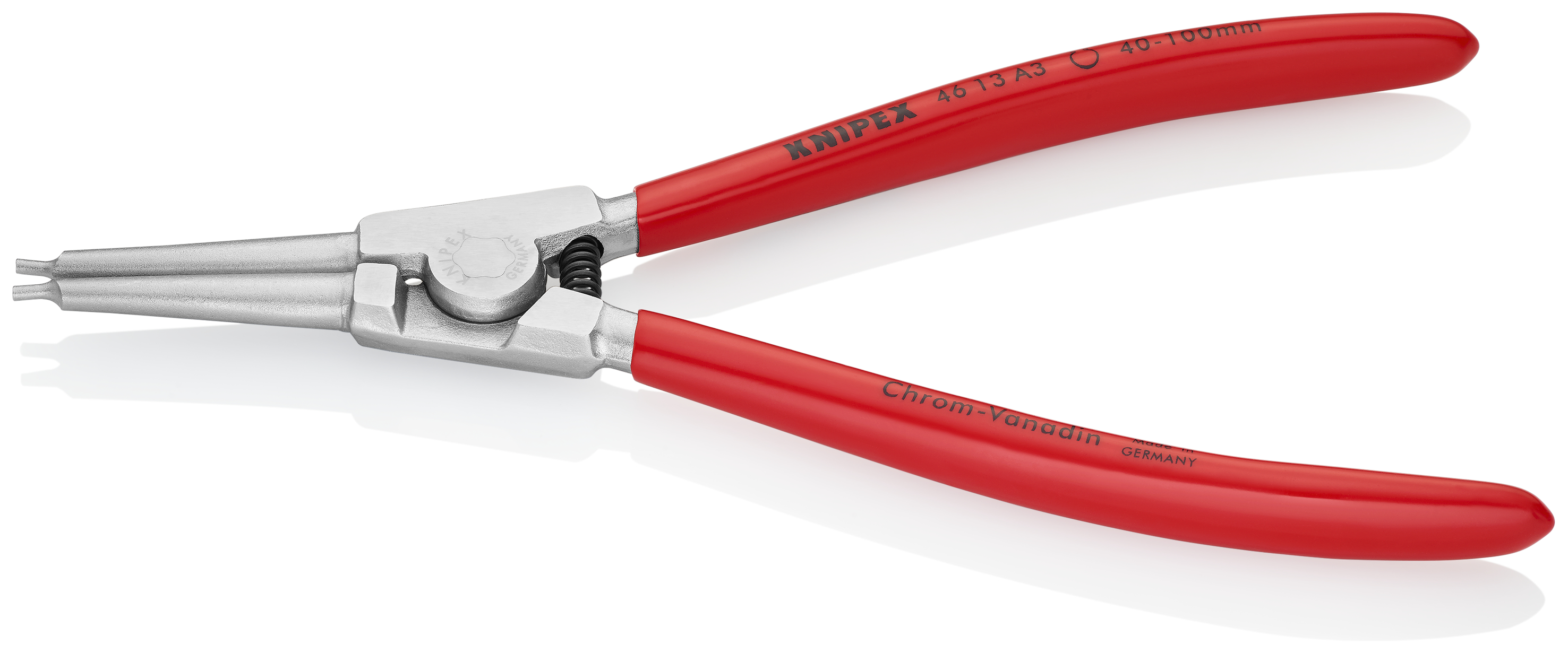 KNIPEX KNIPEX 46 13 A3 Sicherungsringzange für Außenringe auf Wellen 210 mm verchromt mit Kunststoff überzogen
