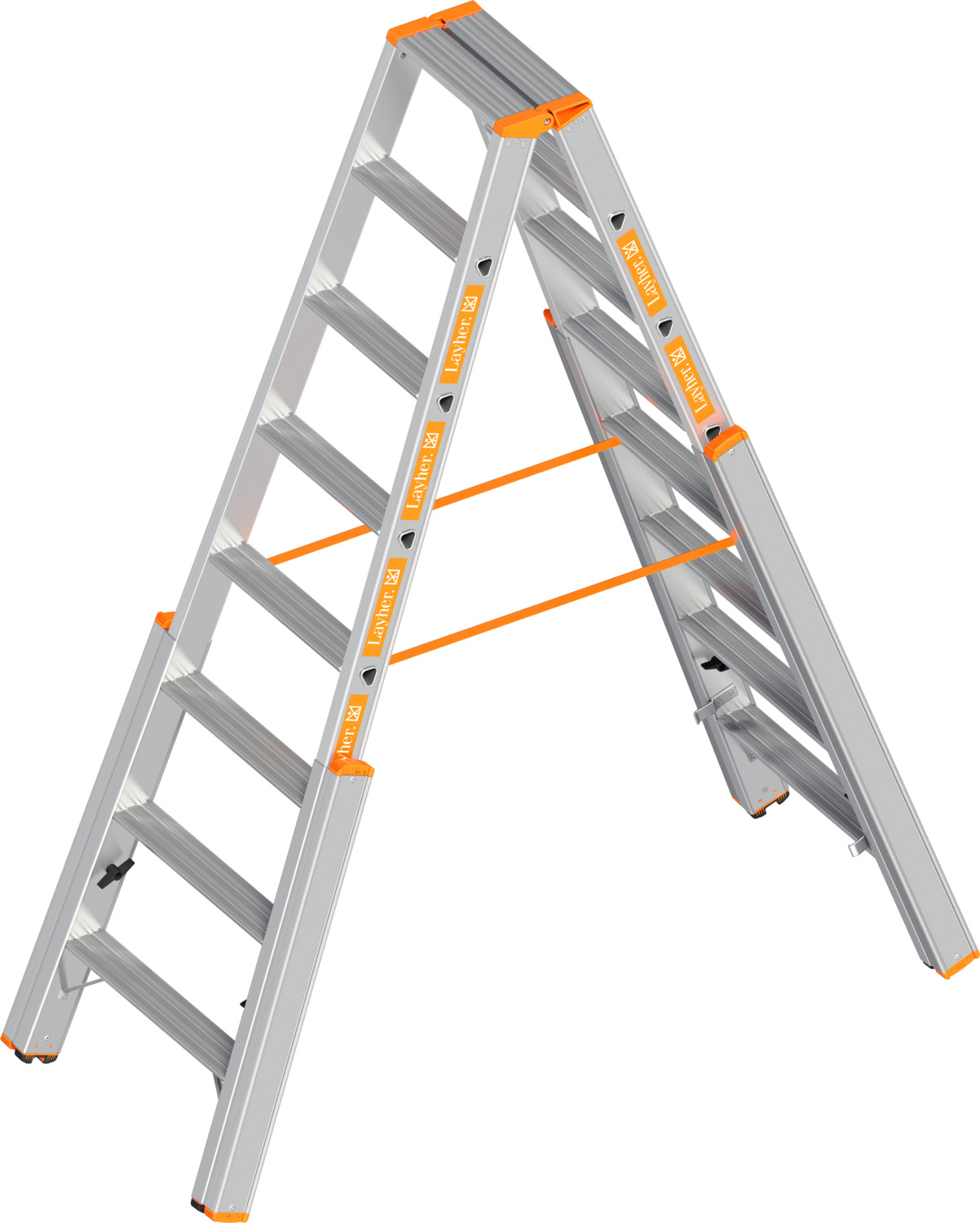 LAYHER Treppenstehleiter mit Stufen TOPIC 1062 LAYHER Treppenstehleiter mit Stufen TOPIC 1062