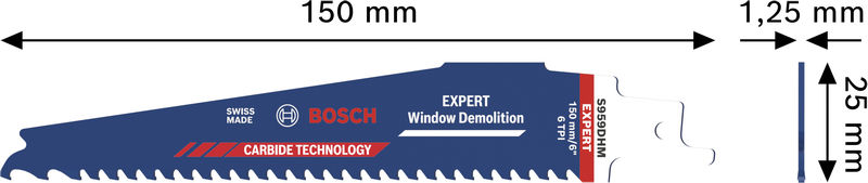 BOSCH EXPERT Window Demolition S959DHM Säbelsägeblatt, 10-tlg.