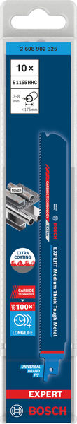 BOSCH EXPERT Medium-Thick Tough Metal S1155HHC Säbelsägeblatt, 10-tlg. BOSCH EXPERT Medium-Thick Tough Metal S1155HHC Säbelsägeblatt, 10-tlg.