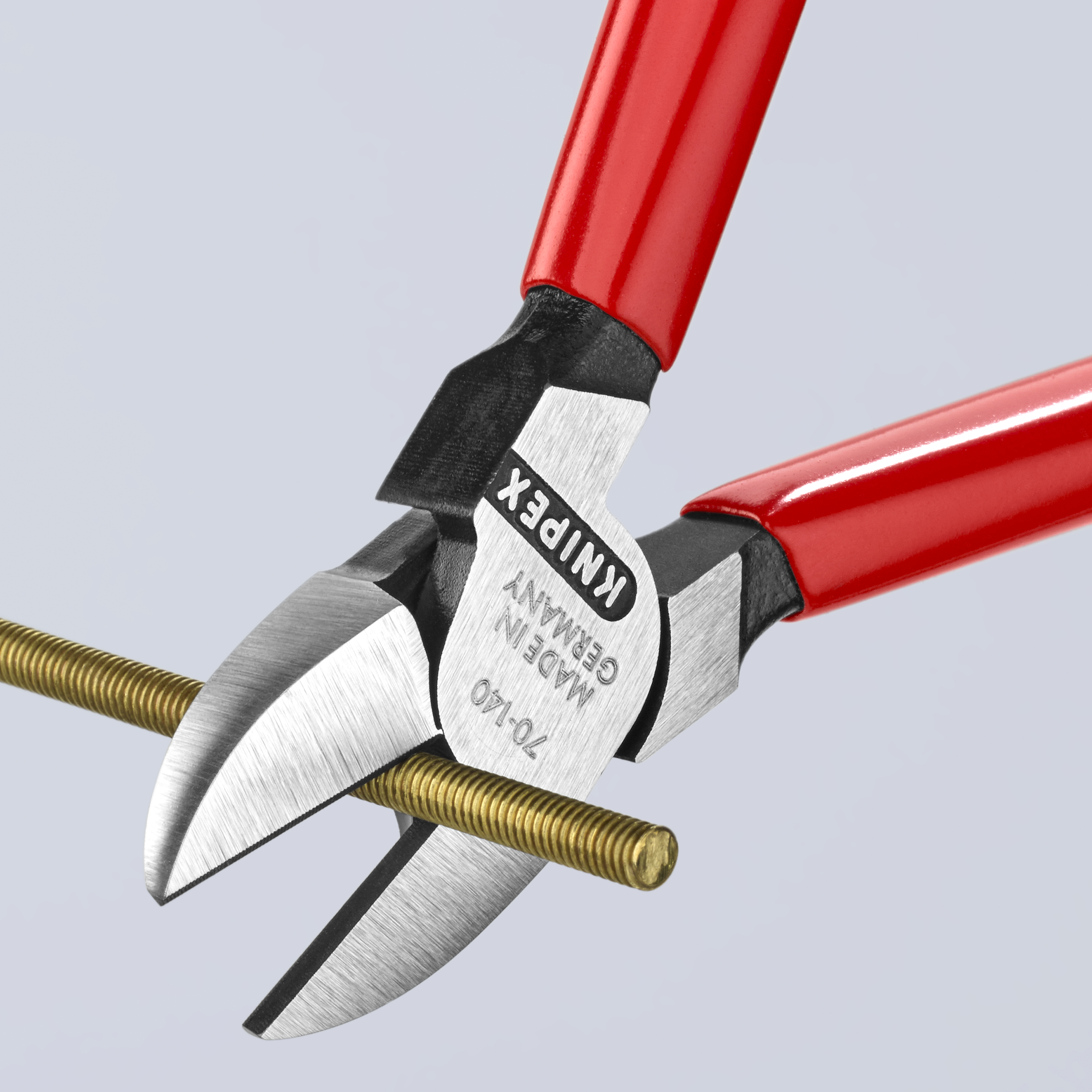 KNIPEX KNIPEX 70 01 140 Seitenschneider 140 mm schwarz atramentiert mit Kunststoff überzogen poliert