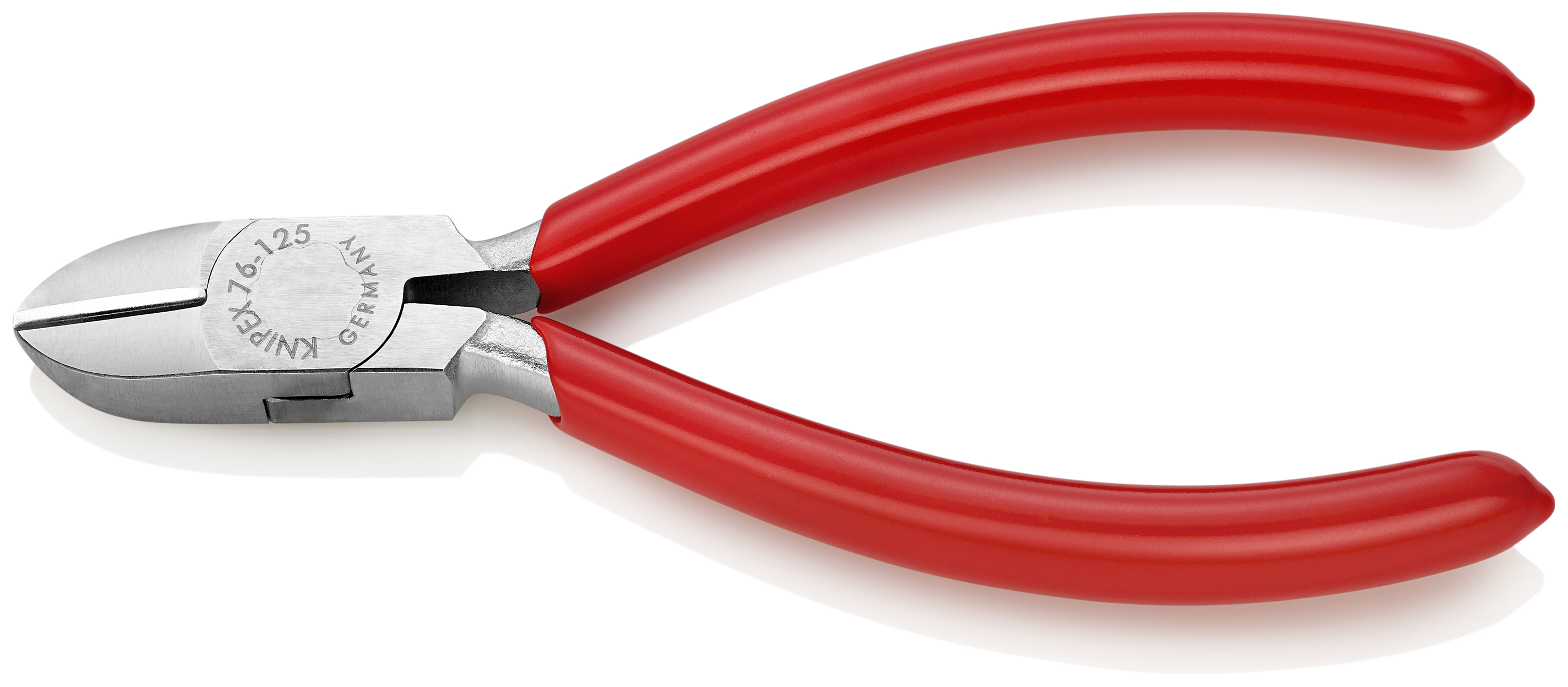 KNIPEX KNIPEX 76 03 125 Seitenschneider für Elektromechaniker 125 mm verchromt mit Kunststoff überzogen