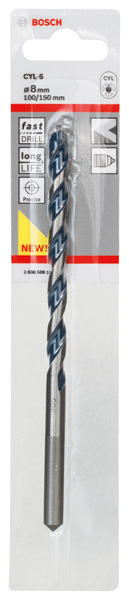 BOSCH Betonbohrer CYL-5, Blue Granite, 8 x 100 x 150 mm BOSCH Betonbohrer CYL-5, Blue Granite, 8 x 100 x 150 mm