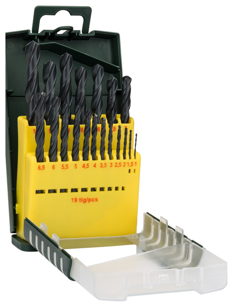BOSCH 19-teiliges HSS-R-Metallbohrer-Set BOSCH 19-teiliges HSS-R-Metallbohrer-Set