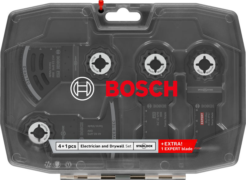 BOSCH Elektriker- und Trockenbau-Set, 5-tlg., Thekendisplay BOSCH Elektriker- und Trockenbau-Set, 5-tlg., Thekendisplay