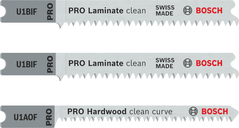 BOSCH PRO Laminate Set, U-Schaft, 3-tlg. BOSCH PRO Laminate Set, U-Schaft, 3-tlg.