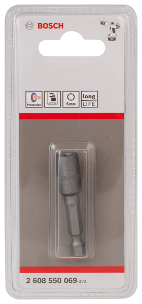 BOSCH Steckschlüssel, 50 x 6 mm, M 3,5, mit Magnet BOSCH Steckschlüssel, 50 x 6 mm, M 3,5, mit Magnet