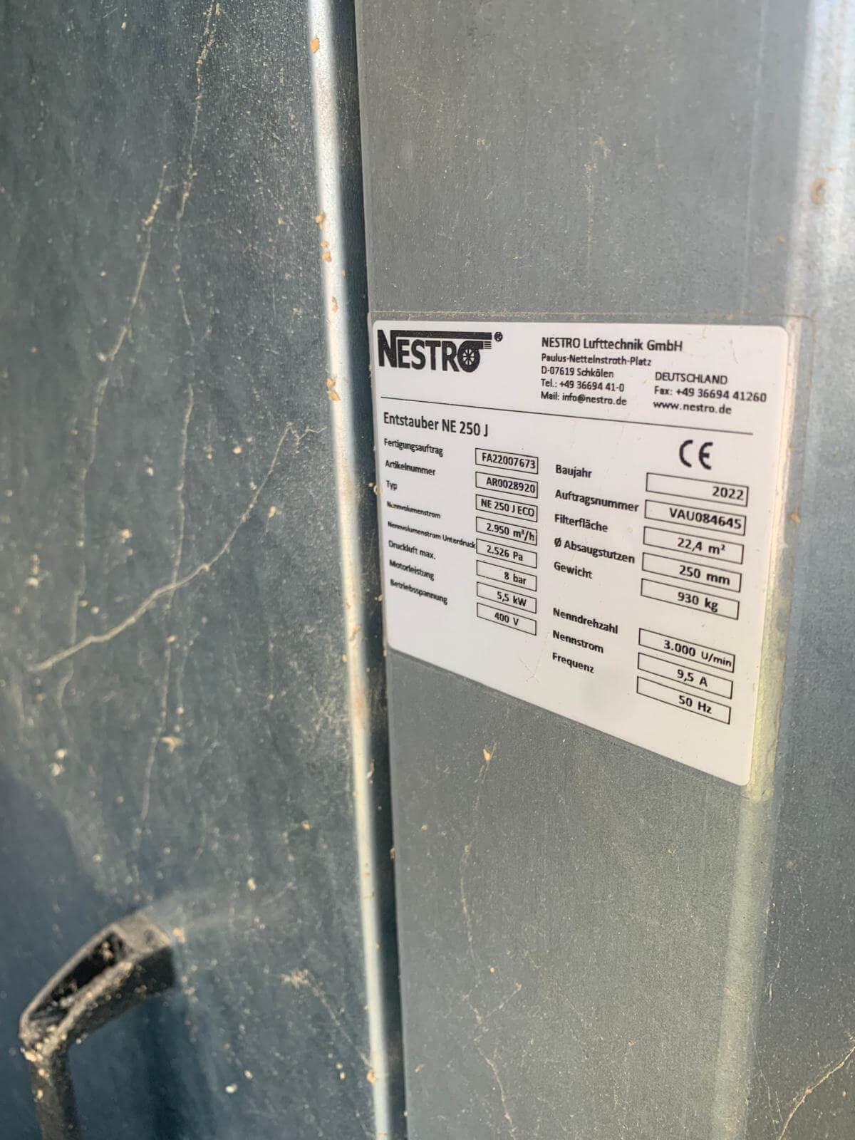 NESTRO Entstauber NE 250 J ECO NESTRO Entstauber NE 250 J ECO