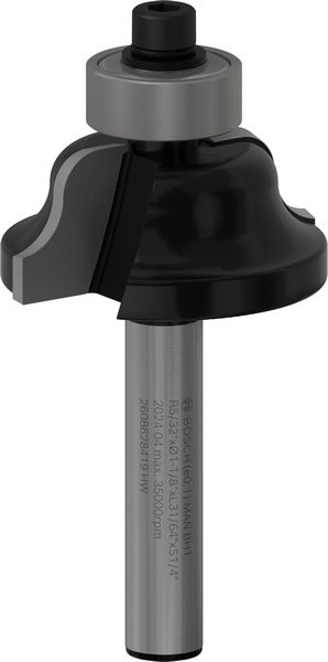 BOSCH PRO Profilfräser klassisch, R 1/32", Schaft 1/4" BOSCH PRO Profilfräser klassisch, R 1/32", Schaft 1/4"