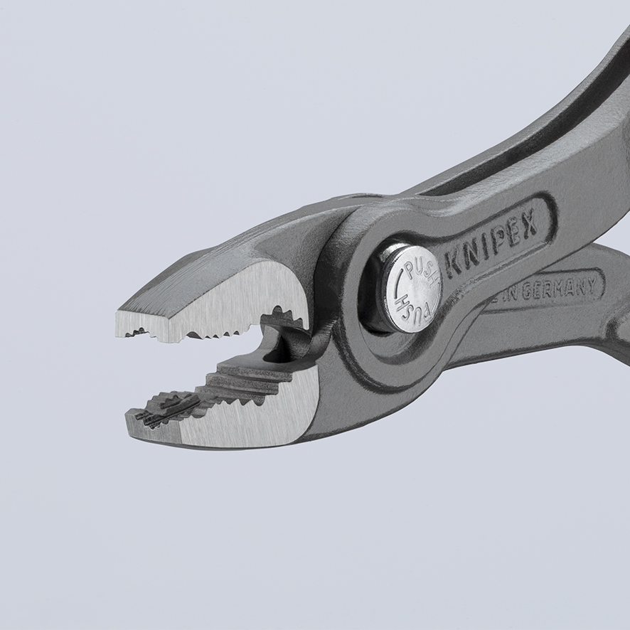KNIPEX KNIPEX 82 02 150 TwinGrip® Front- und Seitengreifzange 150 mm grau atramentiert mit Comfort-Griffen poliert