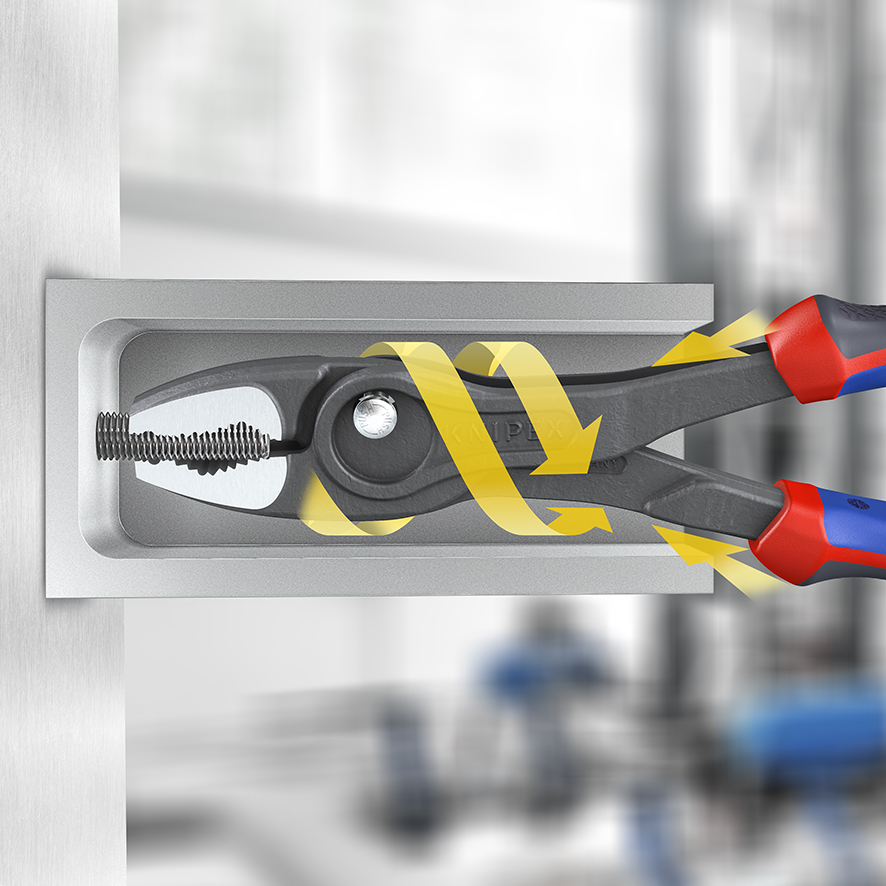 KNIPEX KNIPEX 82 02 250 TwinGrip® Front- und Seitengreifzange 250 mm grau atramentiert mit Comfort-Griffen poliert KNIPEX KNIPEX 82 02 250 TwinGrip® Front- und Seitengreifzange 250 mm grau atramentiert mit Comfort-Griffen poliert
