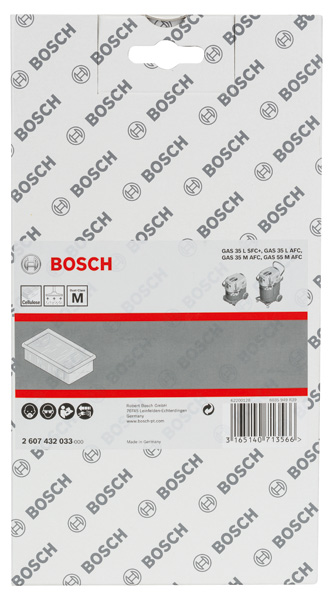 BOSCH Zellulose-Flachfaltenfilter