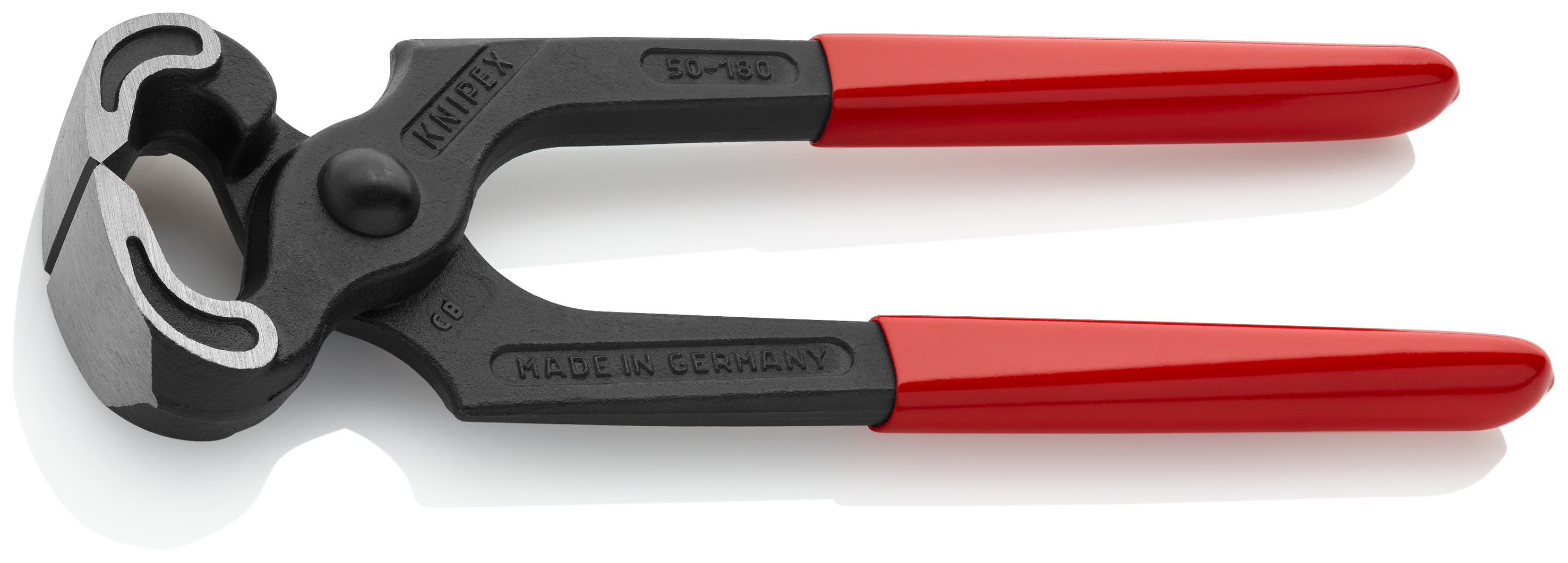KNIPEX KNIPEX 50 01 180 Kneifzange 180 mm schwarz atramentiert mit Kunststoff überzogen poliert
