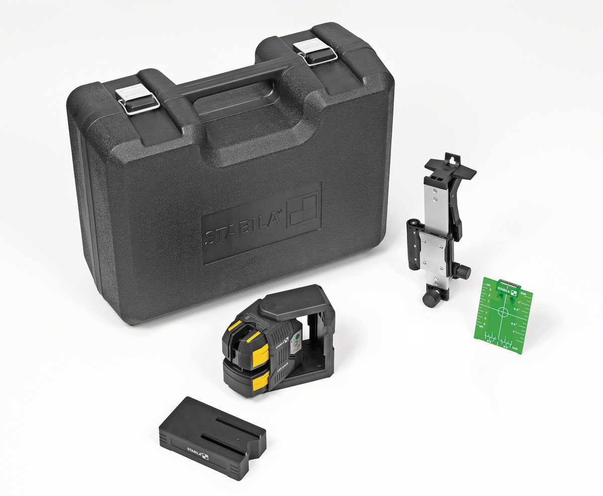 STABILA Kreuzlinien-Lot-Laser LAX 500 G, 12-V-System, 5-teiliges Set, ohne Akku und Ladegerät STABILA Kreuzlinien-Lot-Laser LAX 500 G, 12-V-System, 5-teiliges Set, ohne Akku und Ladegerät