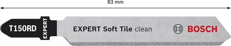 BOSCH EXPERT ‘Soft Tile Clean’ T 150 RD, Stichsägeblatt, 3 Stück
