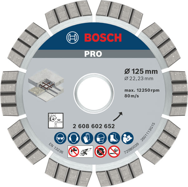 BOSCH Diamanttrennscheibe Best for Concrete