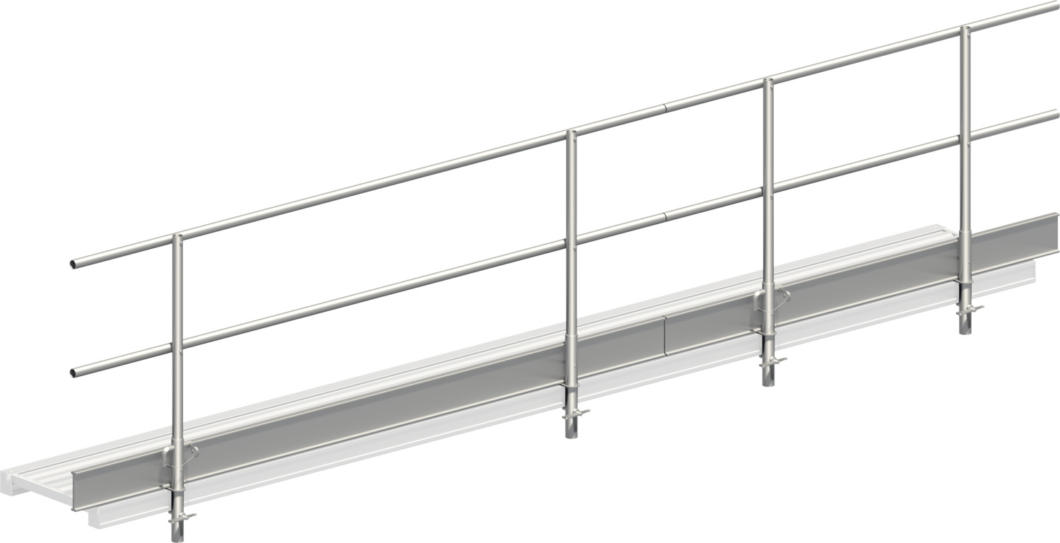 LAYHER Dreiteiliger Seitenschutz für Alu-Steg 600 LAYHER Dreiteiliger Seitenschutz für Alu-Steg 600