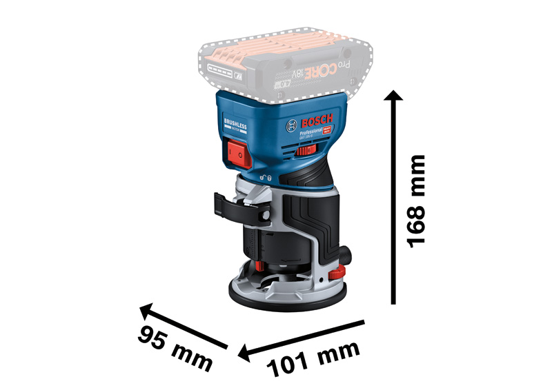 BOSCH Akku-Kantenfräse GKF 18V-8 in L-BOXX BOSCH Akku-Kantenfräse GKF 18V-8 in L-BOXX