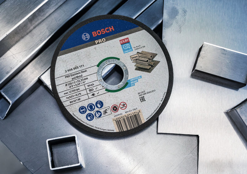 BOSCH PRO Stainless Steel and Metal Trennscheibe, 115 x 1 x 22.23 mm, gerade, 10-tlg.