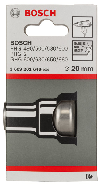 BOSCH Reduzierdüse für Bosch-Heißluftgebläse, 20 mm BOSCH Reduzierdüse für Bosch-Heißluftgebläse, 20 mm