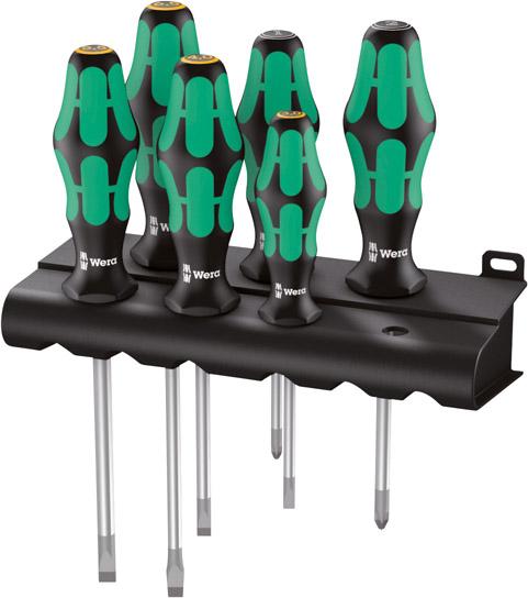 WERA Schraubendrehersatz Kraftform Plus 334/355/6 Rack WERA Schraubendrehersatz Kraftform Plus 334/355/6 Rack