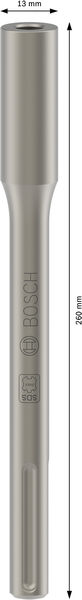 BOSCH PRO SDS max Einschlaghilfe für Stahlstangen, 13 x 260 mm BOSCH PRO SDS max Einschlaghilfe für Stahlstangen, 13 x 260 mm