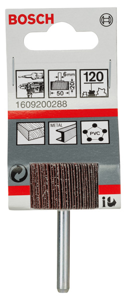 BOSCH Lamellenschleifer, 6 mm, 50 mm, 20 mm, 120 BOSCH Lamellenschleifer, 6 mm, 50 mm, 20 mm, 120