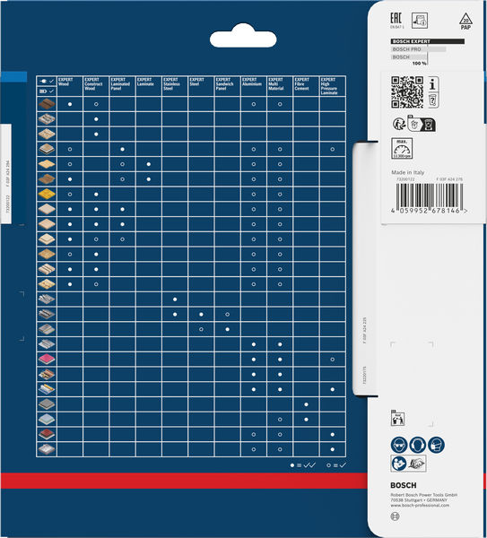 BOSCH EXPERT Aluminium Kreissägeblatt, 168x1,8/1,2x20 mm, Z52