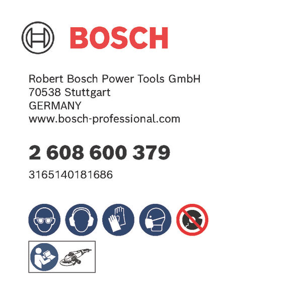 BOSCH PRO Metal Schleifscheibe, 180 x 8 x 22.23 mm, oSa