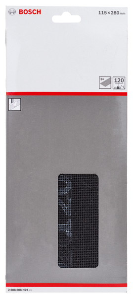 BOSCH Schleifgitter, 115 x 280 mm, K120, 5er-Pack BOSCH Schleifgitter, 115 x 280 mm, K120, 5er-Pack