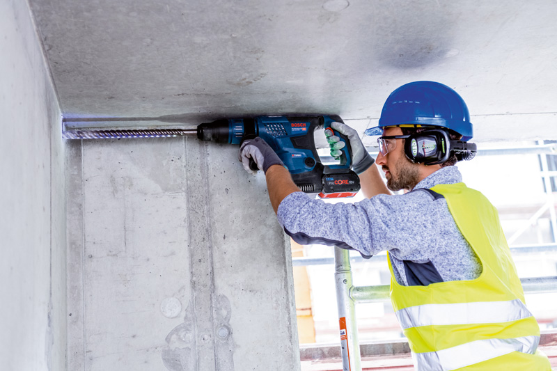 BOSCH Akku-Bohrhammer BITURBO mit SDS max GBH 18V-36 C, 2 x Akku ProCORE18V 8.0Ah