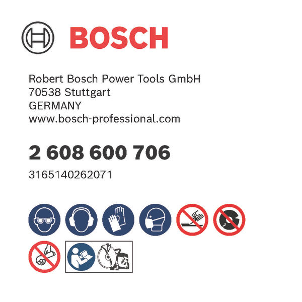 BOSCH PRO Metal Trennscheibe, 300 x 3,5 x 20 mm BOSCH PRO Metal Trennscheibe, 300 x 3,5 x 20 mm