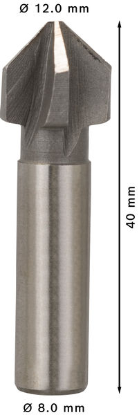 BOSCH PRO Steel HSS Kegelsenker, 12 x 40 mm, M6 BOSCH PRO Steel HSS Kegelsenker, 12 x 40 mm, M6