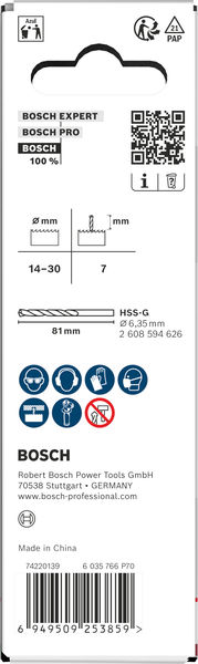 BOSCH Aufsteckhalter und Zentrierbohrer für Lochsäge, 14-30 x 44 mm