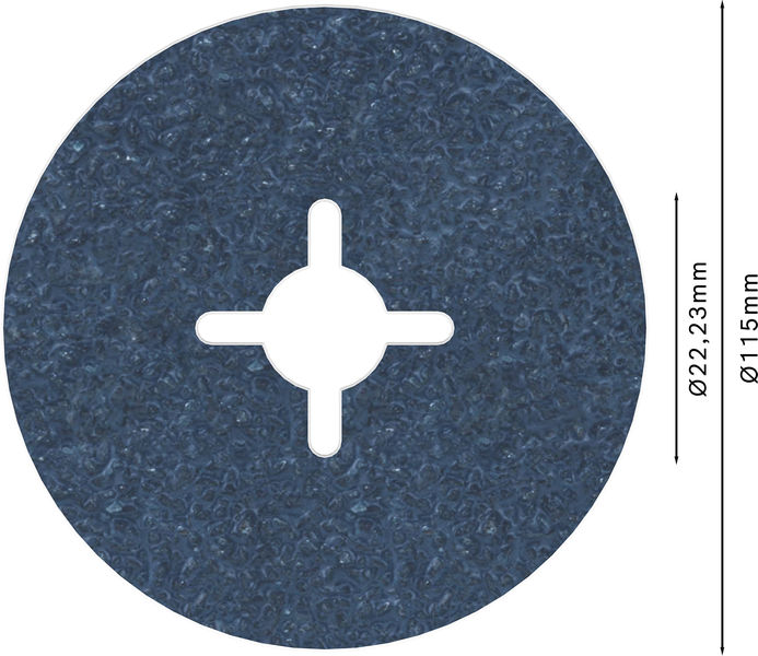 BOSCH PRO R574 Fiberscheibe, 115 mm, G36