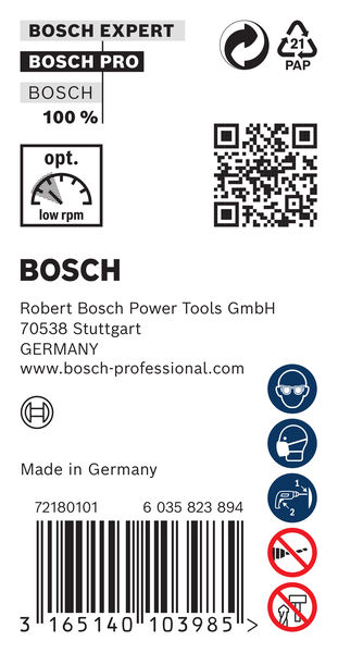 BOSCH PRO Wood HSS Installationsbohrer, 14 x 100 x 400 mm, SDS plus BOSCH PRO Wood HSS Installationsbohrer, 14 x 100 x 400 mm, SDS plus