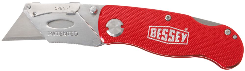 BESSEY Cuttermesser mit Aluminiumgriff BESSEY Cuttermesser mit Aluminiumgriff