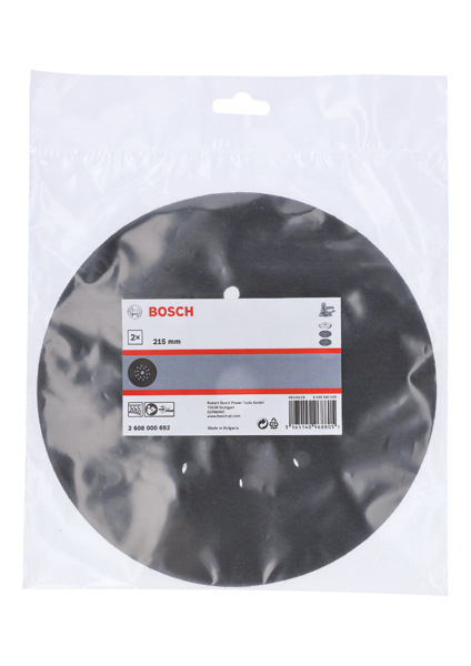 BOSCH Schleiftellerschoner, 215 mm für Exzenterschleifer, 2er-Pack