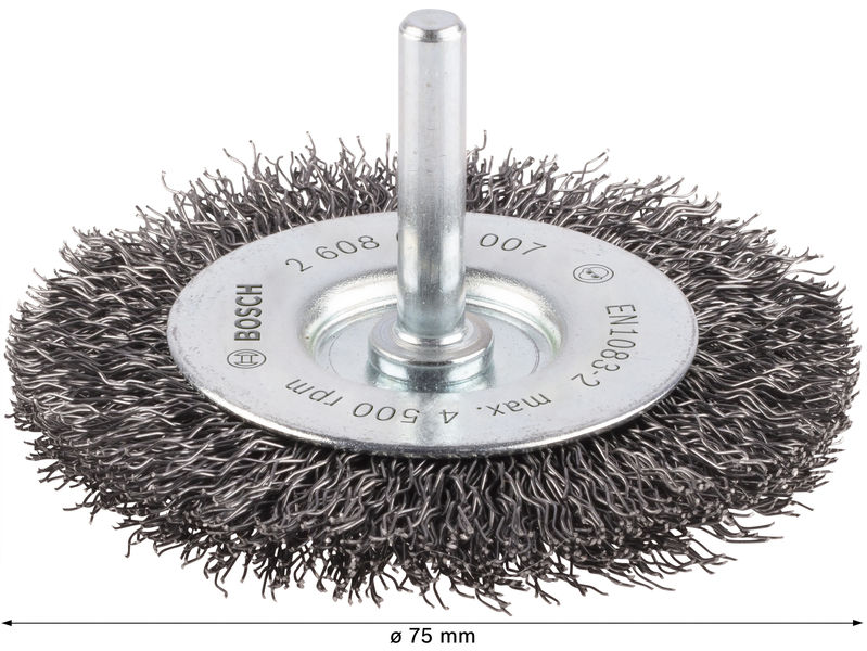 BOSCH PRO Metal clean Scheibenbürste, gerader Schaft, 75 x 0,3 mm BOSCH PRO Metal clean Scheibenbürste, gerader Schaft, 75 x 0,3 mm