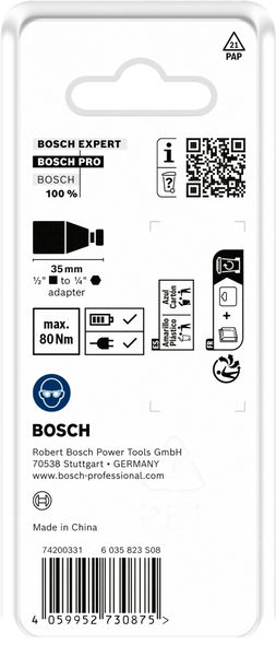 BOSCH PRO Impact Bit-Adapter, 1/2'' BOSCH PRO Impact Bit-Adapter, 1/2''