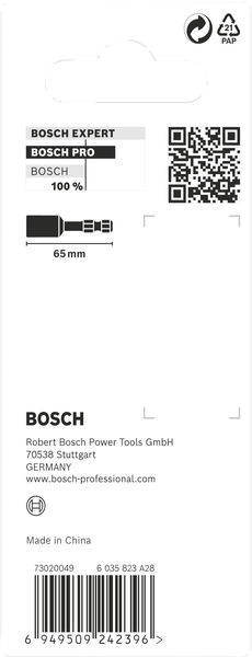 BOSCH PRO Nutsetter Impact, 1/4" x 65 mm, 2 9/16" x 65 mm BOSCH PRO Nutsetter Impact, 1/4" x 65 mm, 2 9/16" x 65 mm