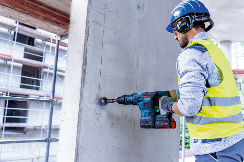 BOSCH Akku-Bohrhammer BITURBO mit SDS max GBH 18V-36 C, 2 x Akku ProCORE18V 8.0Ah