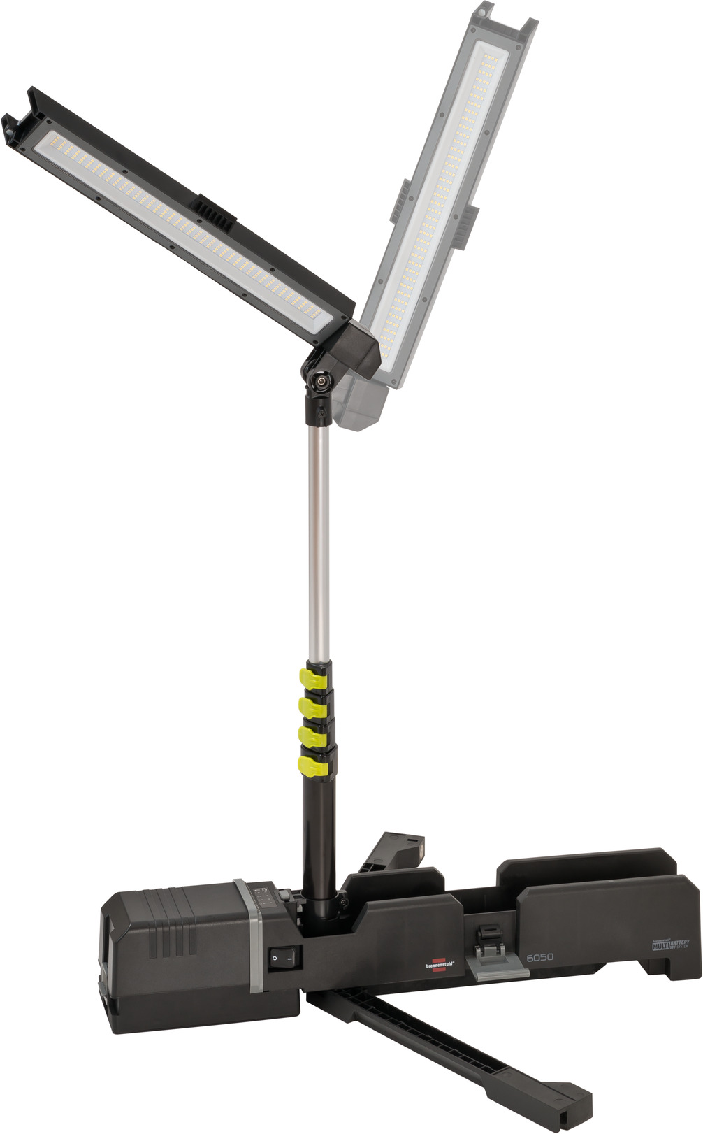 BRENNENSTUHL Multi Battery LED Akku Teleskop Arbeitsstrahler 6050 MA, 7700lm, IP54